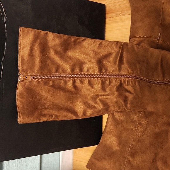 NIB Lulu's Layyney brown suede knee high boots 8.5 new boots - Picture 3 of 8